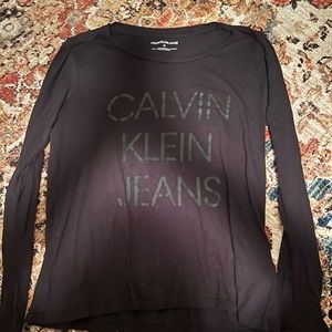 Calvin Klein black long sleeve shirt